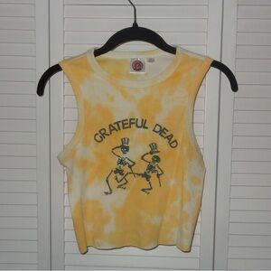 Grateful Dead Tie-dye Cropped Tank